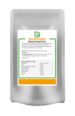 10x 500 g | Manukahonig Pulver | Manuka Honig | Neuseeland | Pulver |   Buxtrade