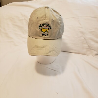 2007  The Masters Tournament  Cotton Strapback Hat Pre­Owned