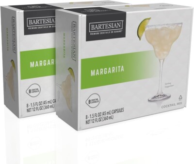 Bartesian 16-Pack Margarita Mixer Capsules for Cocktail Machine