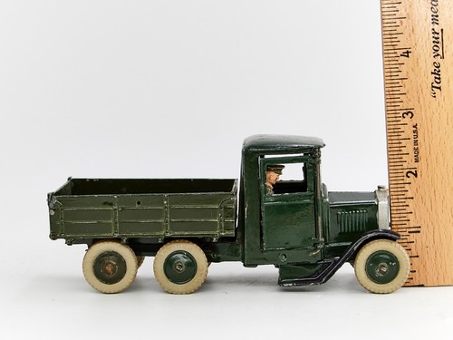 BRITAINS LTD No. 1335 Army Lorry 6 wheel Tipper WOOD Bed WWII 1950's EXC! #V44 - Picture 24 of 24