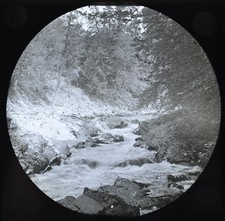Magic Lantern Slide Photo Scotland River Scene Near Blair Atholl