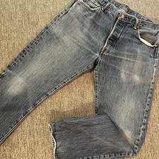 Vintage Men  s Levi  s Button Fly Jeans Sz 34 Straight Leg