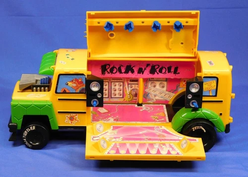 TEENAGE MUTANT NINJA TURTLES MUTATIONS ROCK N ROLL MUTA-BUS 1994 VINTAGE SET