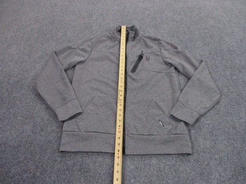 Spyder Jacket Adult M Gray Active Performance Outdoors Lightweight Stretch Mens - Picture 3 of 9