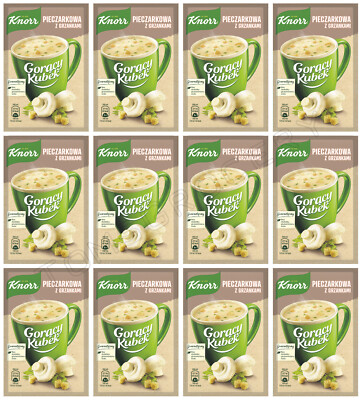12 KNORR CREAMY CHAMPIGNON Flavor Quick Preparation Instant Soup Sachets