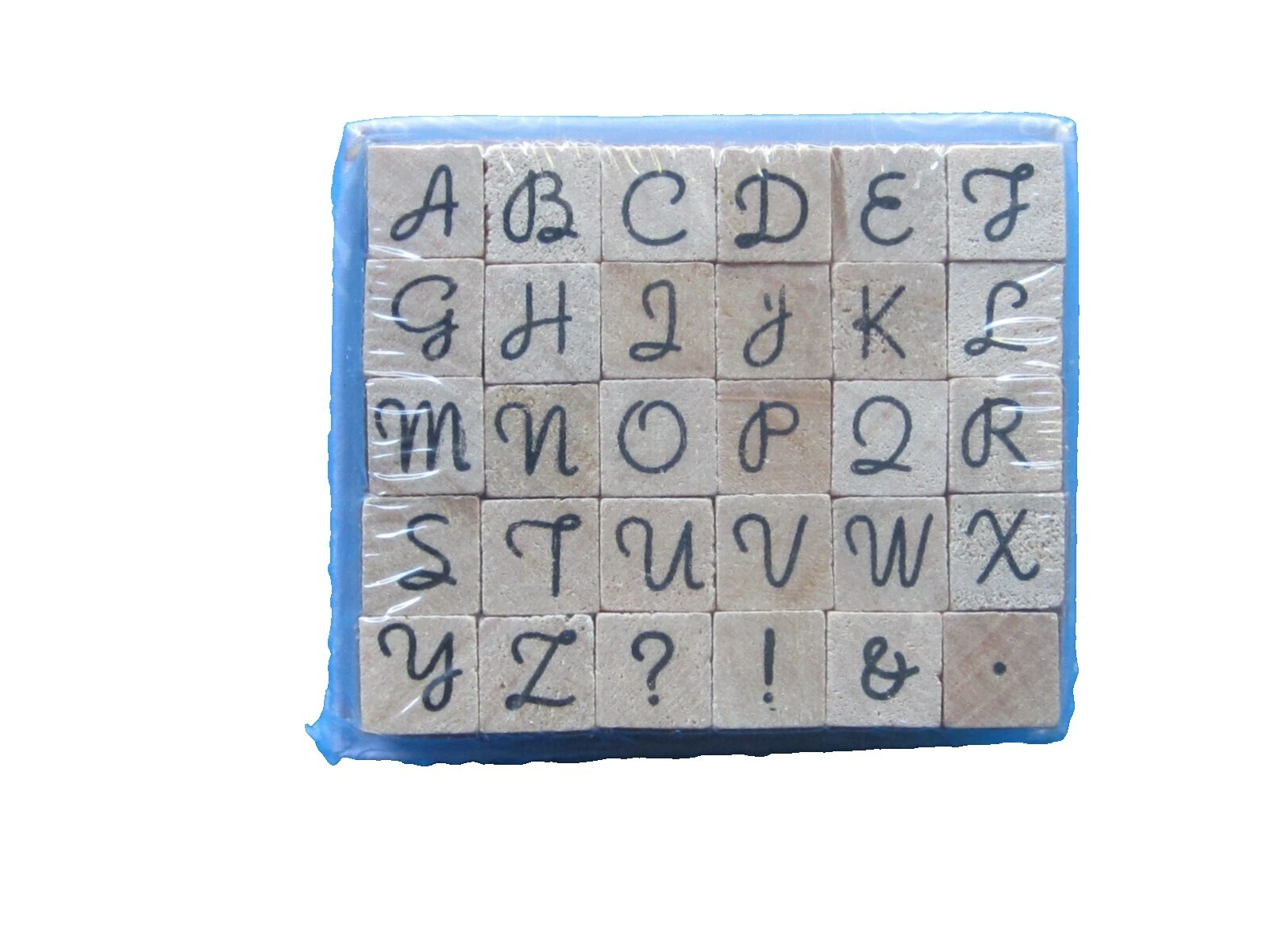 Numbers & Letters Rubber Craft Stamps