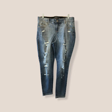 New Torrid Premium Bombshell Skinny Jeans Distressed Holes size 22 2248 