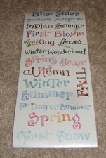 Colorbok Sticker Sheet Susan Branch....Seasons of the Year Headlines HTF