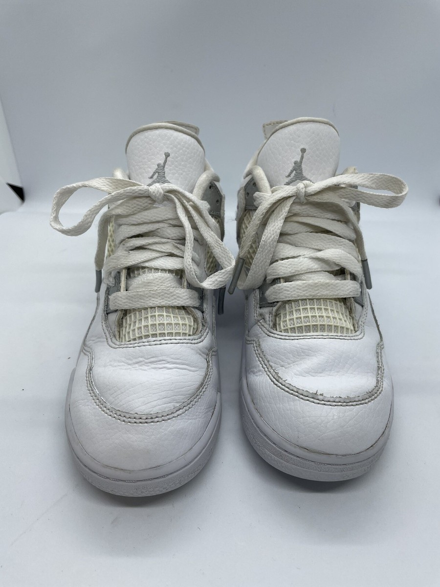 Nike Air Jordan 4 IV Retro White/Metallic Silver 308499-100 Nike Air Jordan 4 IV Retro White/Metallic Silver 308499-100