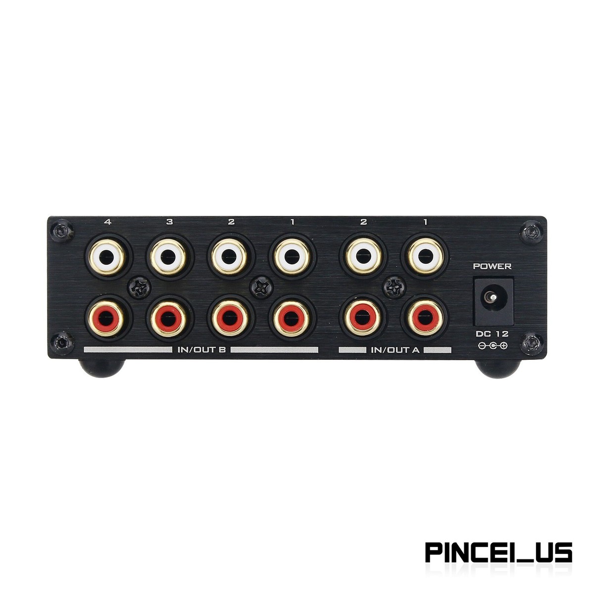 TILEAR Audio Distributor Audio Line Selector 2 IN 4 OUT and 4 IN 2