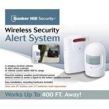 Battery Operated Wireless Driveway Alarm Alert Security System Bunker Hill 93068