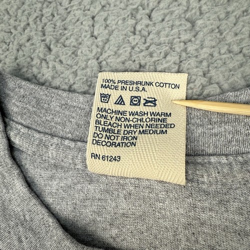 Vintage Jackson Hole Wyoming Shirt Mens Medium Gray Single Stitch Short Sleeve - Picture 7 of 11