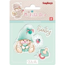 Small Bunny BABY CLEAR Unmounted Rubber Stamp Set ScrapBerry's New SCB4907044