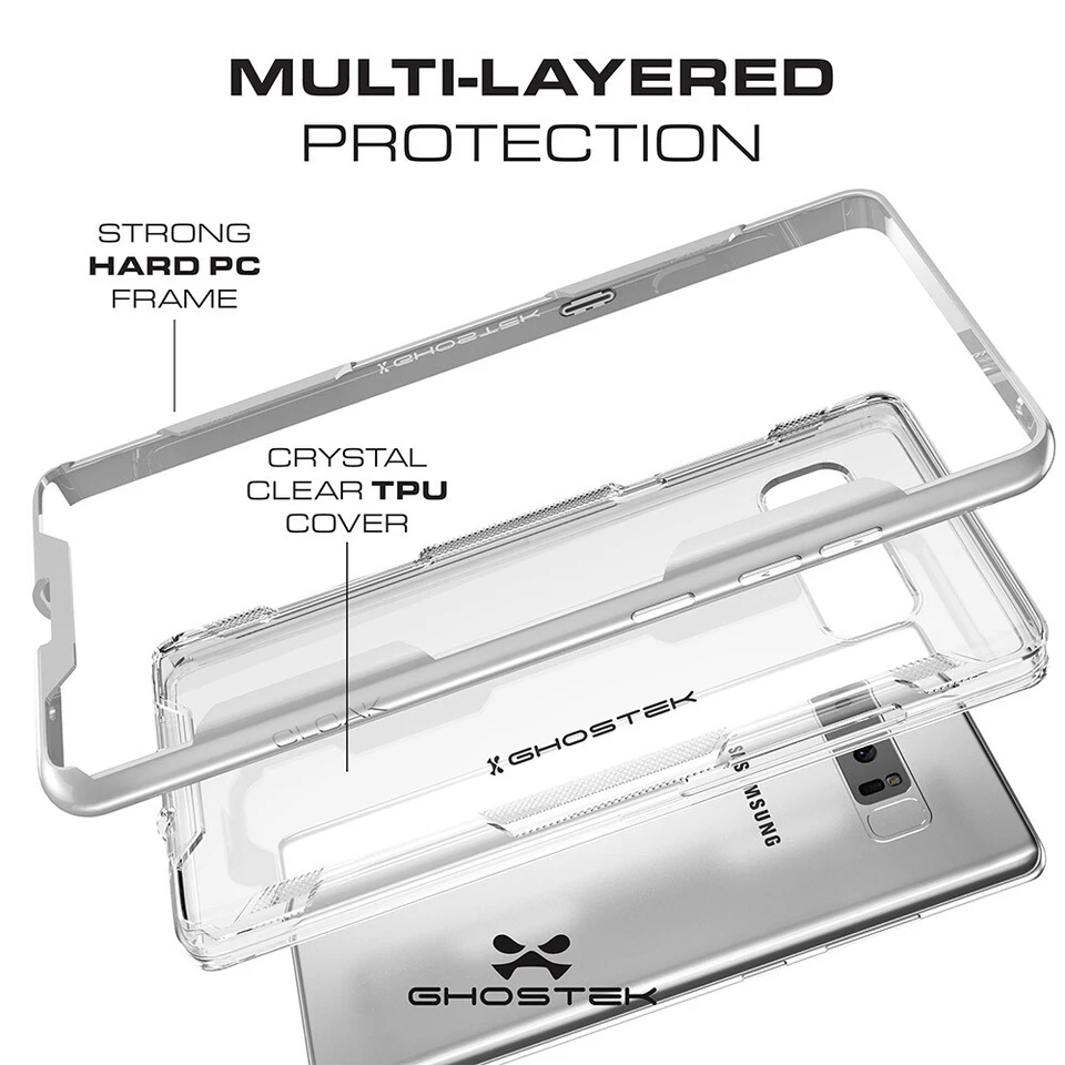 Funda protectora trasera transparente Ghostek Cloak 3 para Samsung Galaxy Note 8 Foto 4 de 4