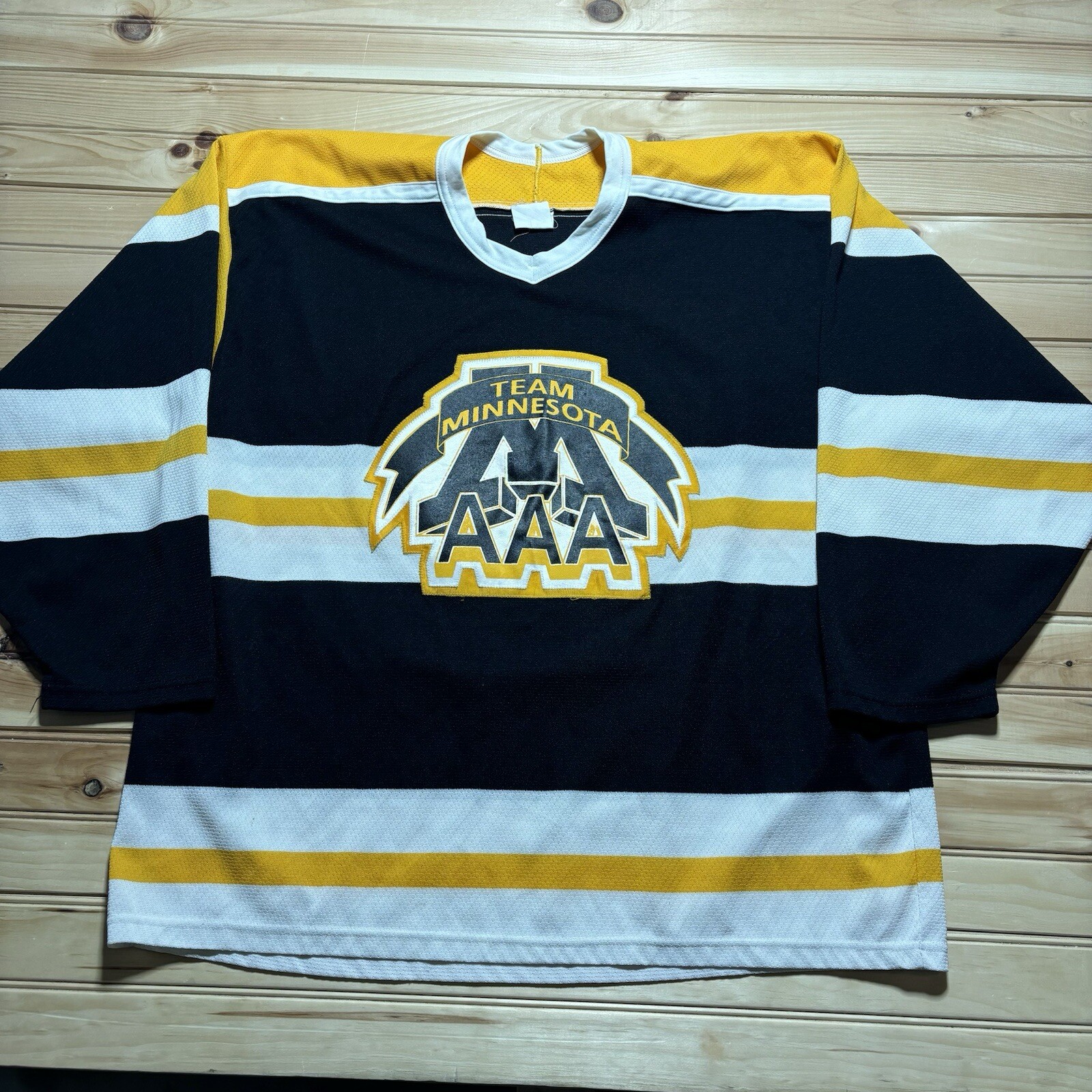 Vintage Team Minnesota AAA Program Hockey Jersey Steinkamp #77 Size XL 90s