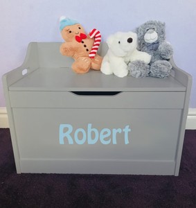 kids toy box with name