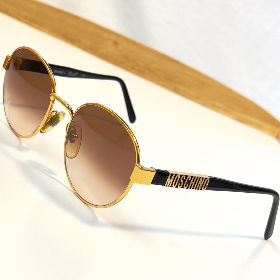 MOSCHINO by Persol Vintage Round Frame Sunglasses Vintage Rare