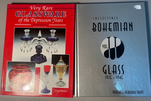 Lot 7 Glass Collector Books Moser, American Art Glass, Pressed, Depression,Boho - Picture 3 of 11