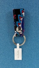 New | Vera Bradley | Factory Style Loop Keychain | Haymarket Paisley