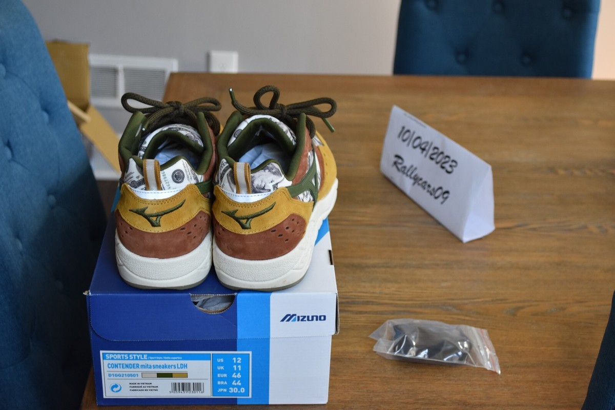 Mizuno Contender x Mita Sneakers LDH D1GG210501 US 12 UK