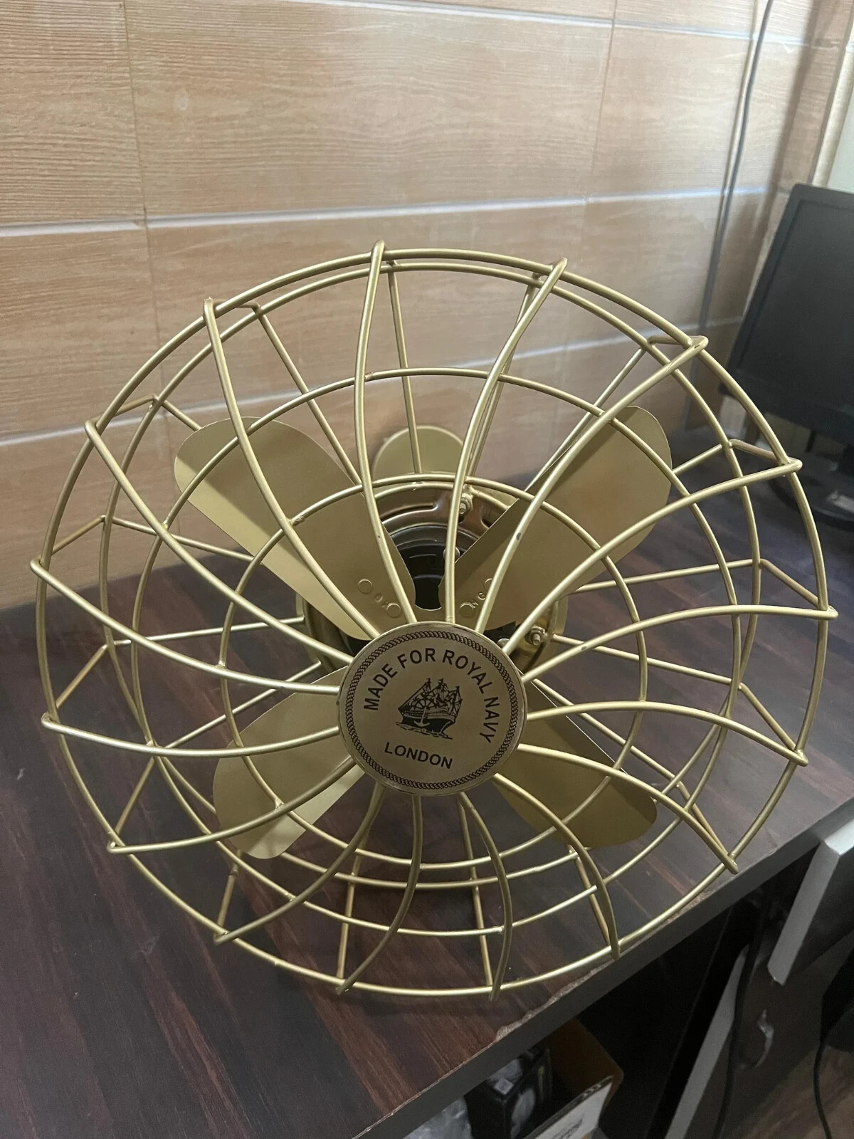 Handmade Electric Vintage Inspired Ceiling Fan Adjustable Height Antique copper