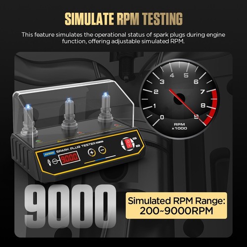 12V Spark Plug Tester Ignition Diagnostic Analyser Height Adjustable 200~9000rpm - Bild 3 von 15