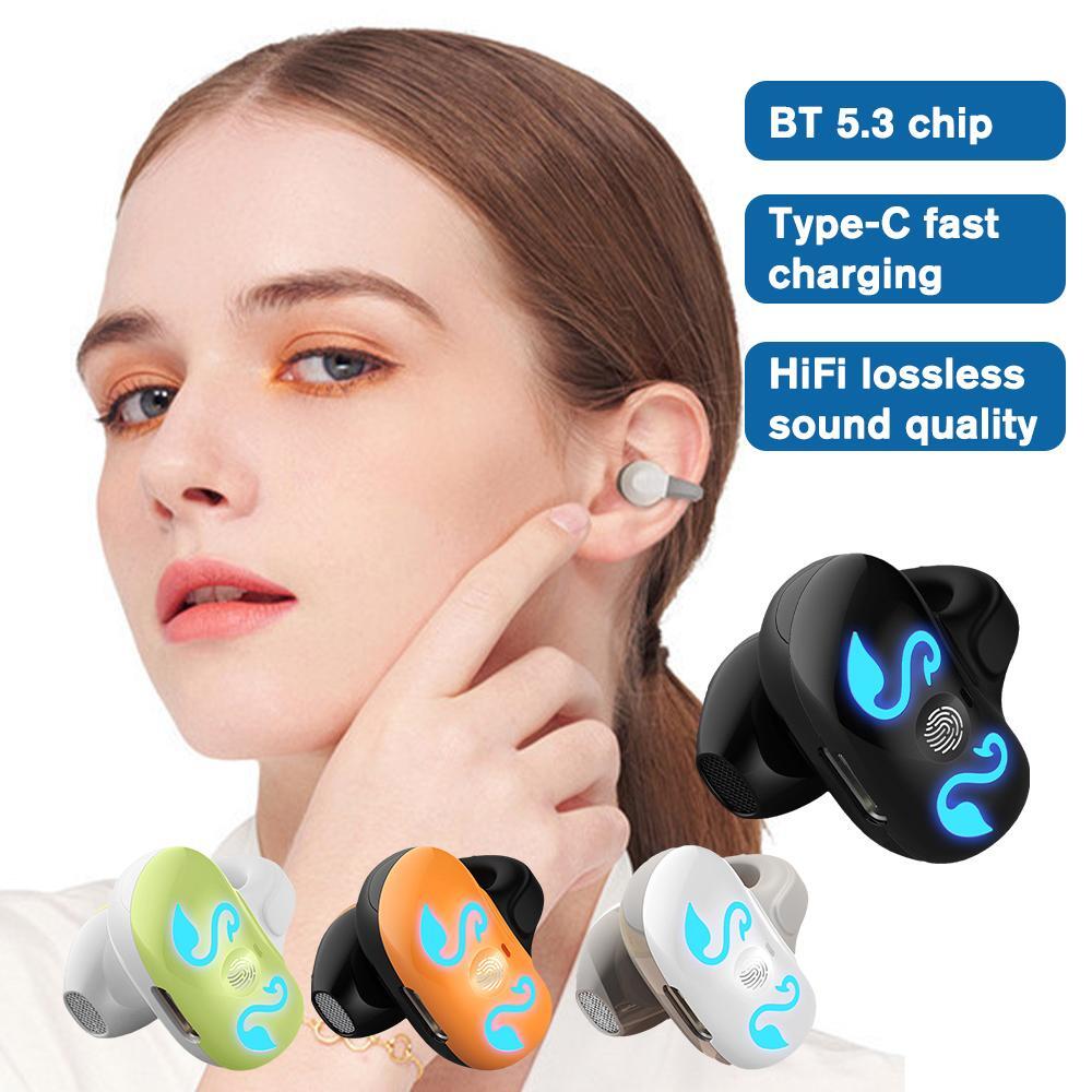 Bluetooth5.3 Wireless Earbuds EarClip Bone Conduction Headphones Sport