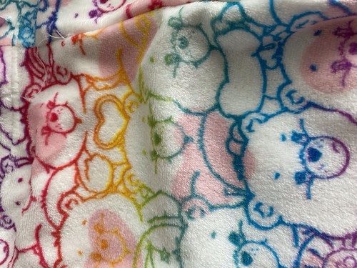 Women’s Sz M CARE BEARS Pajama Pants Sleep Lounge Fleece Soft Cloud Co Rainbow - Picture 10 of 10