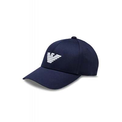 EA7 | Emporio Armani 230102 4R500 Eagle Logo Herren Neu Baseball Cap - Navy