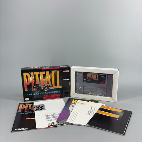 Pitfall: The Mayan Adventure (Super Nintendo SNES, 1994) CIB con manual e insertos - Imagen 8 de 13