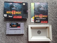 Mortal Kombat II 2 Super Nintendo SNES Complete in Box CIB, Tested,
