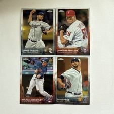 2015 Topps Chrome Baseball BASE You Pick the Card - 2 Card Minimum