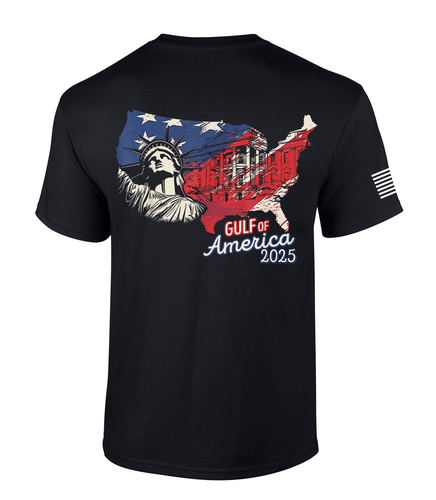 Patriot Pride Gulf Of America 2025 USA Statue Of Liberty Mens Short-Sleeve