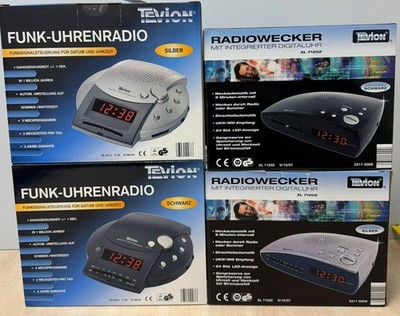 Radiowecker & Funkuhren XL   Digitaluhr 71202/6310 in Schwarz oder Silber