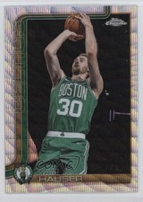 2025-26 Topps Chrome Wave Refractor Sam Hauser #14 0yp5