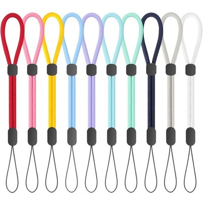 FrgKbTm Hand Wrist Strap Lanyard, Adjustable Nylon Colorful for Style-h 10pcs