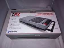 Retro-40 Shoebox Cassette Tape Player/Recorder, Bluetooth, USB Playback