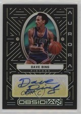 2021-22 Panini Obsidian Aurora Electric Etch Yellow 8/10 Dave Bing Auto HOF 1a39