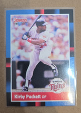 1988 Donruss - Kirby Puckett #368 Solid Blue Upper Left Corner