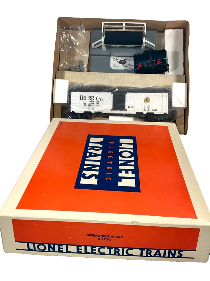1983 Lionel Lines O27 Gauge, Operating Borden Milk Car, #6-9220, Made n USA, MIB - Image 3 of 4