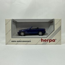 Herpa Diecast 1:43 - 070416 - Mercedes Benz SLK Metallic Blue Convertiable 