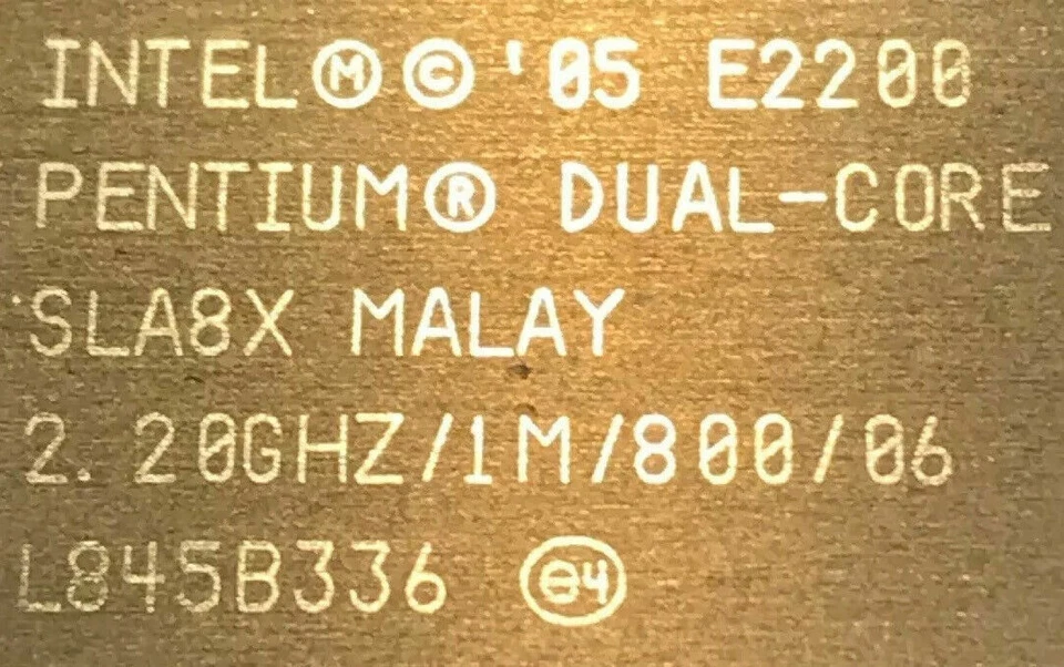 PROCESADOR INTEL PENTIUM E2200 2,20 GHZ Foto 2 de 3