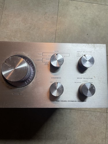 Vintage Kenwood DC Stereo Intergrated Amplifier KA-7100 - Parts Repair Powers On - Picture 7 of 16