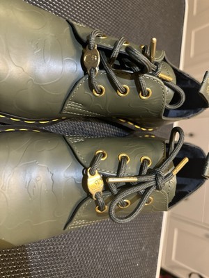 Bape X Dr. Marten's 1461 'Khaki Embossed Camo' size:M 7/ W 9 (no
