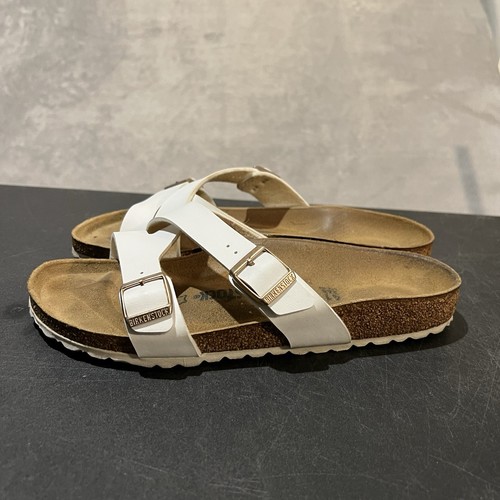 Birkenstock Yao Balance Womens 10 Antique White Strappy Comfort Sandals - Picture 3 of 10
