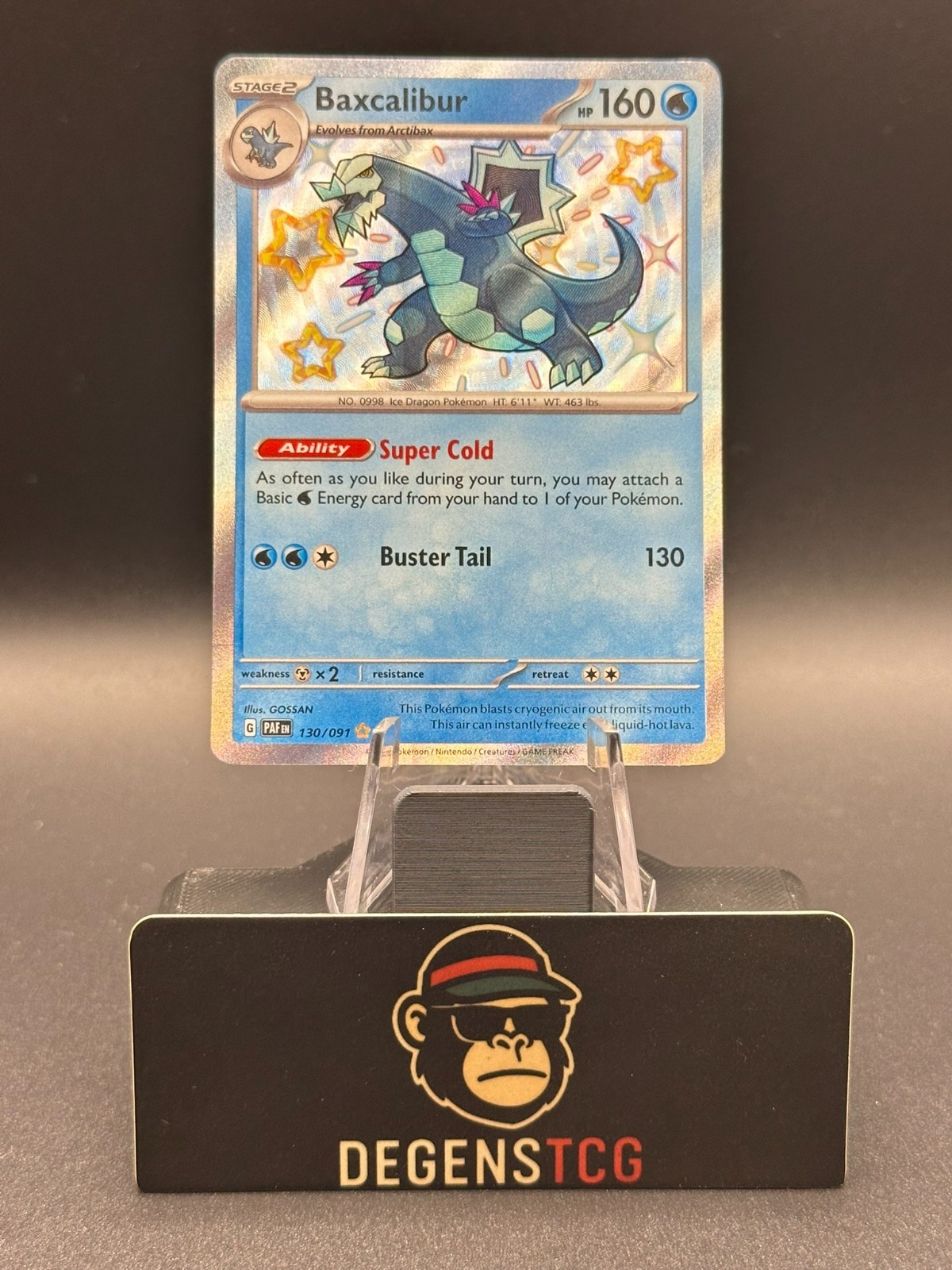 Baxcalibur 130/091 SV: Paldean Fates Holo nm