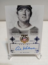2014 Panini Hall of Fame Baseball - Signatures, Al Kaline Blue Auto 11/25.