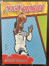 Anthony Edwards  2024-25 Panini Origins Origin Stories Red #13 /75