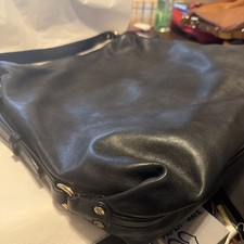 Image of Michael Kors Shoulder /Black/Leather Hobo Bag