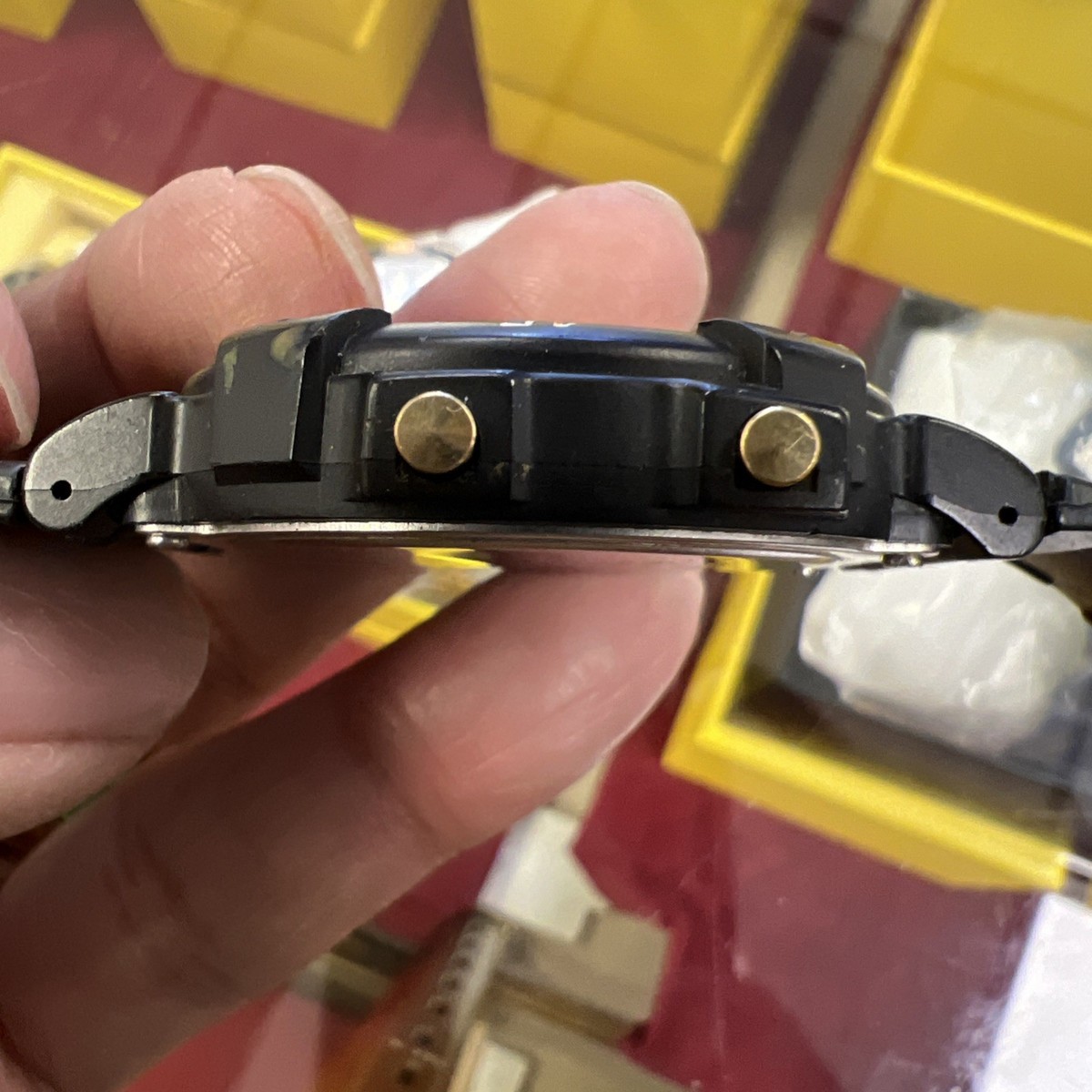 💥SEIKO DX V041-9131 Alarm Chronograph Men's Dual Time Analog